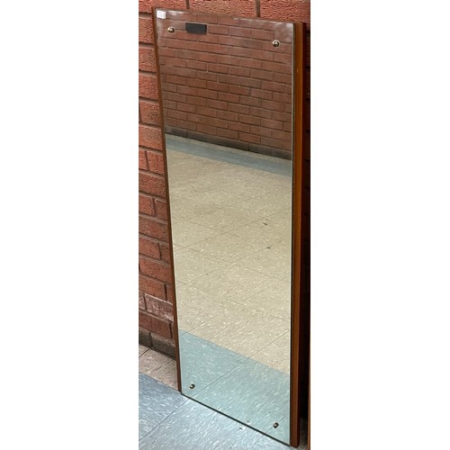 68A - A teak framed mirror