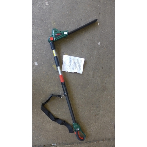 5163 - A Bosch Universal Hedgepole 18 cordless long reach hedge cutter - no battery