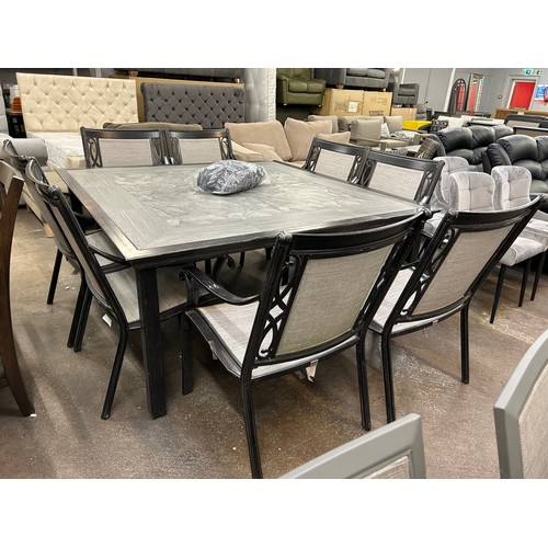 3143 - An Agio Turner 9 piece Sling Dining Set, Original RRP £1249.9 + Vat (4213-9) *This lot is subject to... 