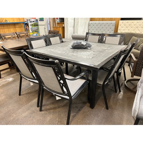 3143 - An Agio Turner 9 piece Sling Dining Set, Original RRP £1249.9 + Vat (4213-9) *This lot is subject to... 