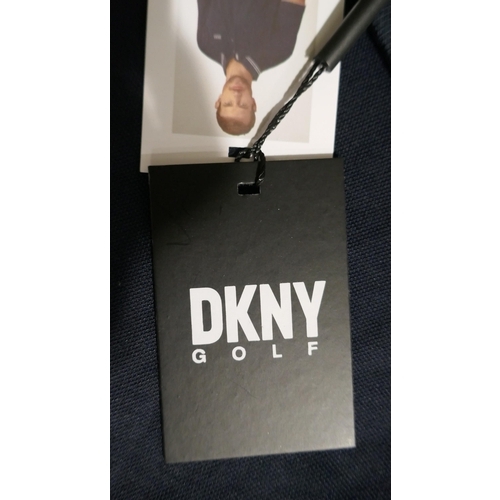 6214 - DKNY golf polo t-shirts x 9 with tags in blue, size XXL  (L337)  * This lot is subject to VAT