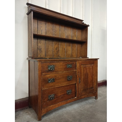 189A - An Edward VII carved oak dresser