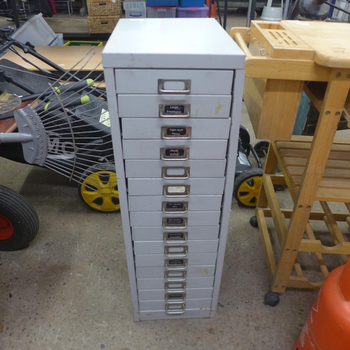 5195 - A 15 drawer filing cabinet