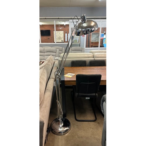 3015A - A chrome floor standing anglepoise lamp