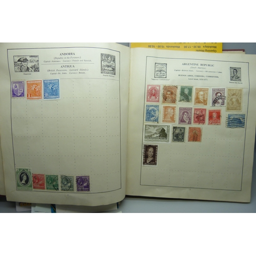 2109 - An album of stamps including one Penny Black, Australia, Belgium, Canada, China, Eire, France, Frenc... 