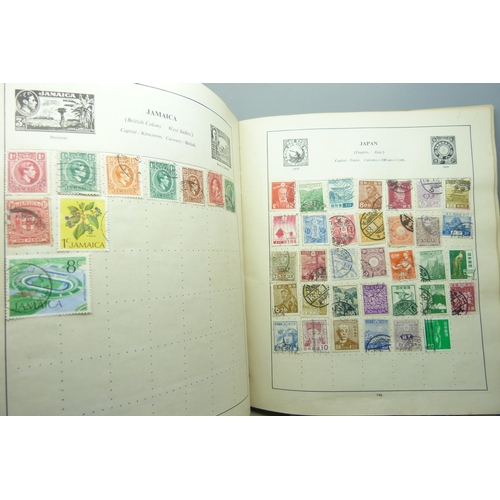 2109 - An album of stamps including one Penny Black, Australia, Belgium, Canada, China, Eire, France, Frenc... 