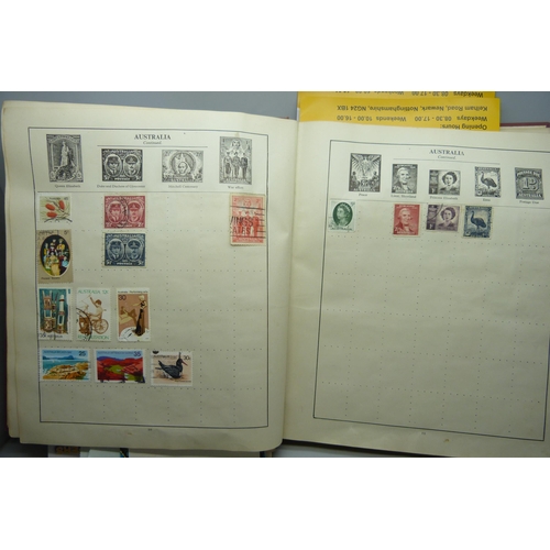 2109 - An album of stamps including one Penny Black, Australia, Belgium, Canada, China, Eire, France, Frenc... 