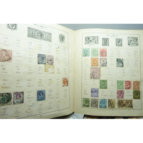 2109 - An album of stamps including one Penny Black, Australia, Belgium, Canada, China, Eire, France, Frenc... 