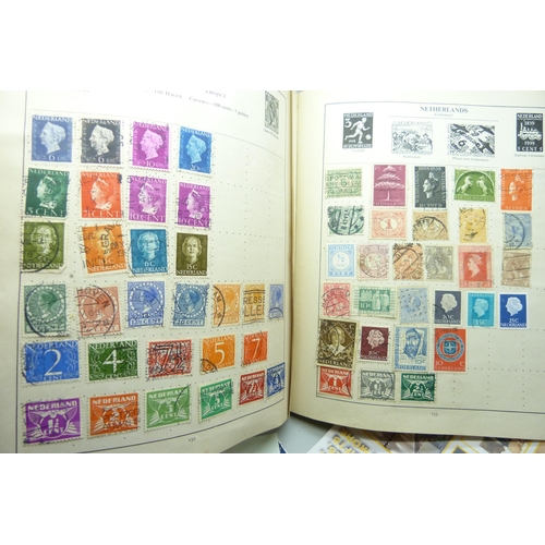 2109 - An album of stamps including one Penny Black, Australia, Belgium, Canada, China, Eire, France, Frenc... 