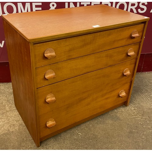 34 - A Stag Cantata teak chest of drawers, designed by John & Sylvia Reid