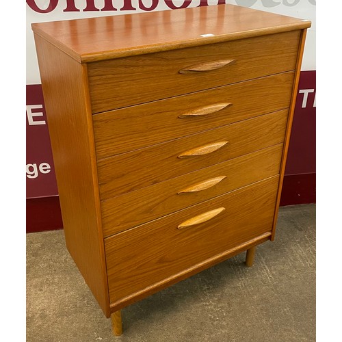 45 - An Austin Suite teak chest of drawers