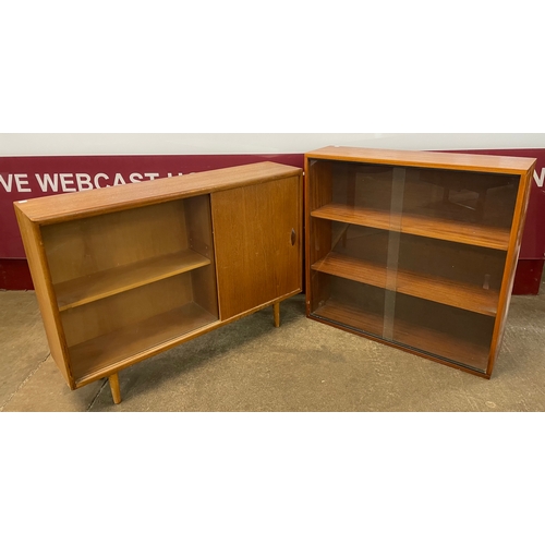 69 - Two teak bookcases