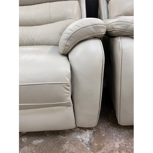 3007 - A Fletcher 3 Seater Light Grey Power Recliner (No Power pack) Original RRP £1124.99 + Vat (4216-22) ... 