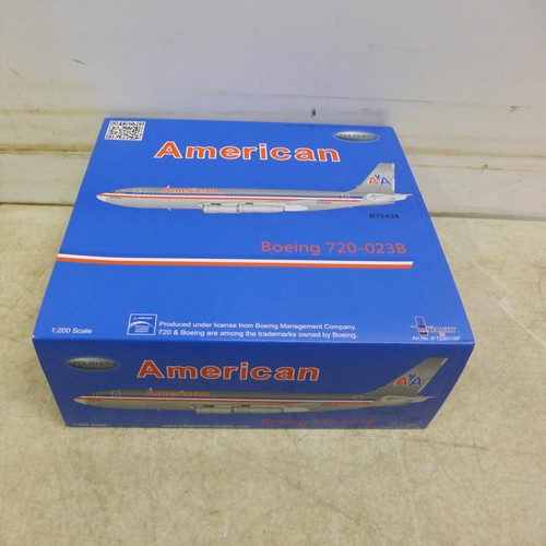 5121 - A collection of assorted model planes including a Cathay Pacific Boeing 777-300 1:500 scale model pl... 