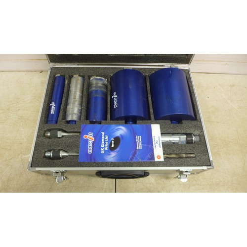 5057A - A Marcrist 5 tool diamond core cutting kit in aluminium case