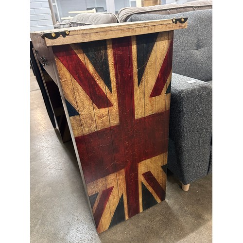 3060 - A Union Jack two drawer console table