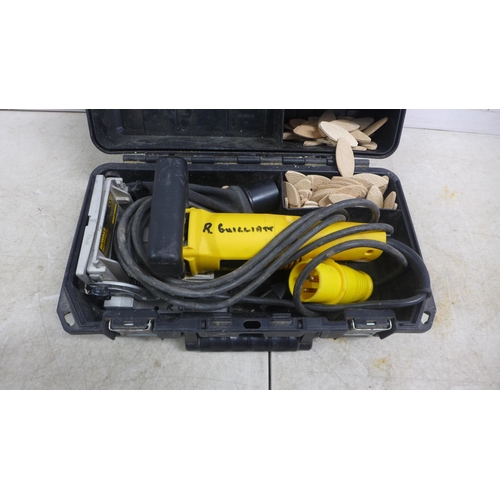 5002 - A DeWalt DW682-XW, 110V, biscuit jointer - in case