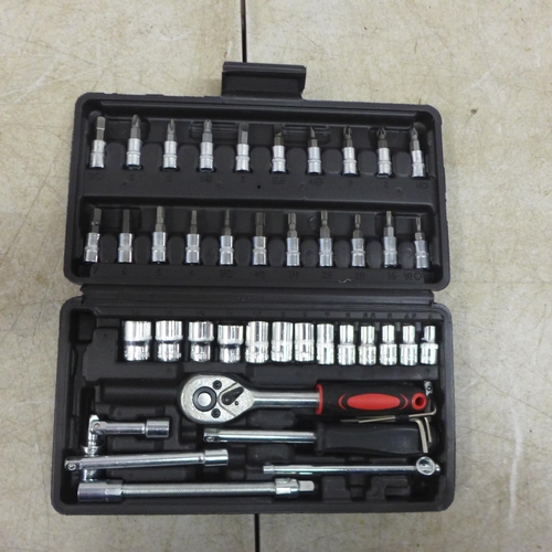 5033 - A 46 piece socket set, unused