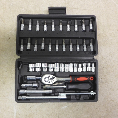 5034 - A 46 piece socket set, unused