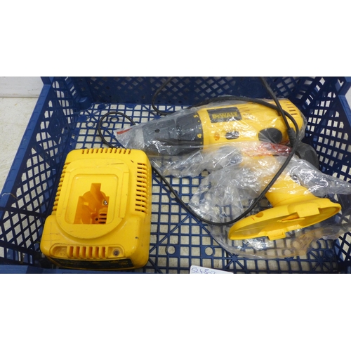 5056 - 3 DeWalt drills - DW997 hammer drill, XRP hammer drill and DW997 drill and a charger, no batteries