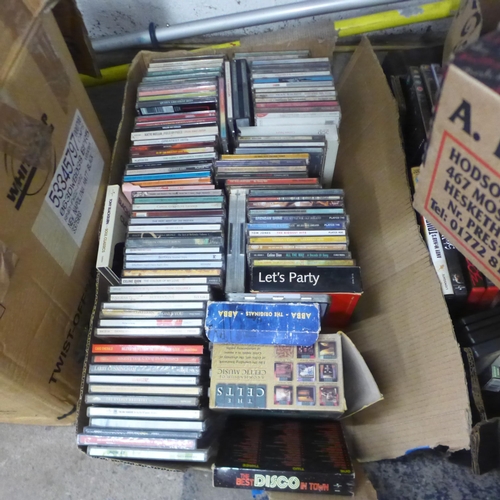 5066 - 5 boxes of various DVDs and CDs, an unused Fuji Film Finepix QS-7 printer and Trivial Pursuit Deluxe... 