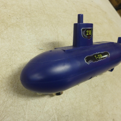 5072 - 2 remote controlled T-218 submarines with remotes