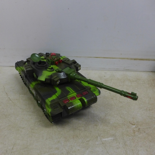 5074 - 2 remote control model tanks both with remotes