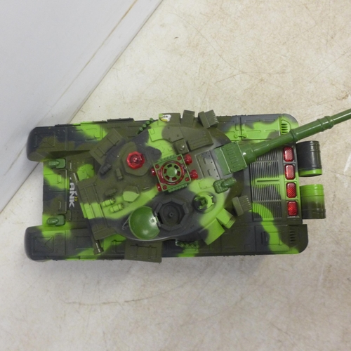 5074 - 2 remote control model tanks both with remotes