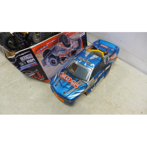 5078 - 2 remote control cars, one petrol and one battery