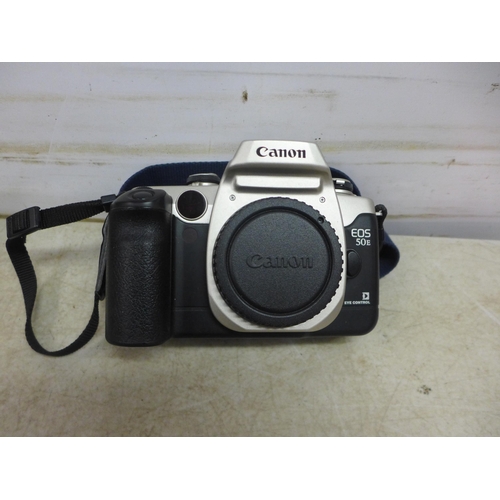 5096 - A Canon EOs 50E and a Canon C020 film camera with Sigma 35/80 zoom lens, a Sigma 28/80 zoom lens, a ... 