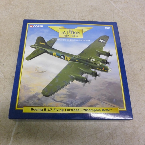 5107 - A collection of Corgi model planes including PS1D Mustang 