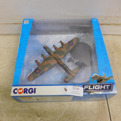 5116 - 2 Corgi Flight model planes - a 2G506 and a CC99302 Supermarine Spitfire