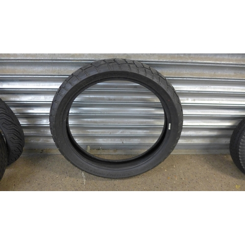 5220 - A selection of motorbike wheels and trailer tyres