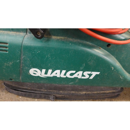 5229 - A Flymo Contour electric grass strimmer and a Qualcast Turbo-Vac 1100 electric garden blower