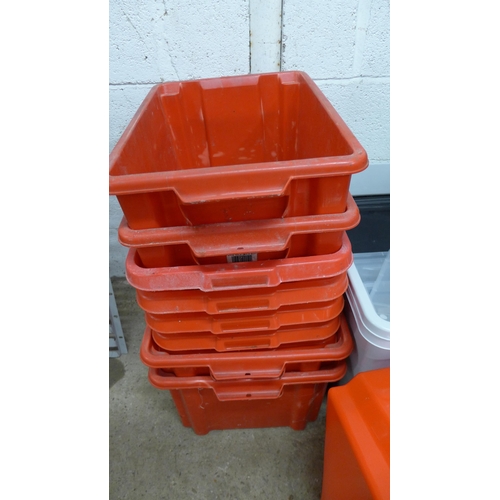 5235 - A large quantity of assorted plastic storage boxes