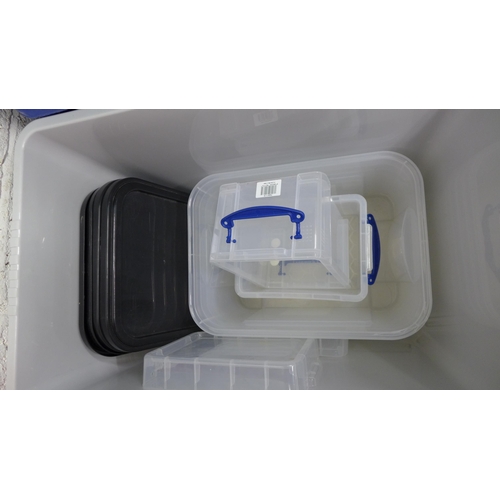 5235 - A large quantity of assorted plastic storage boxes