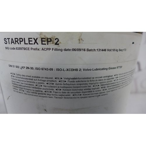 5278 - A tub of Starplex EP2 Volvo lubricating grease