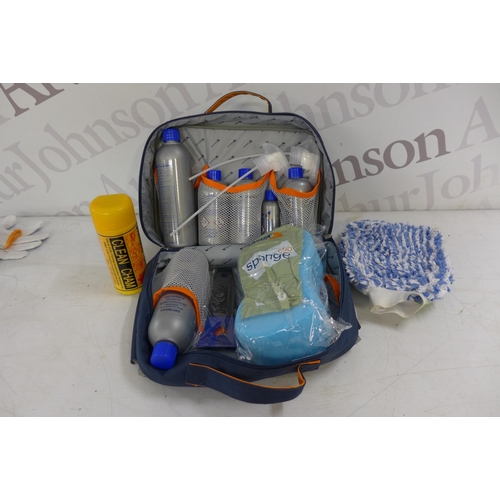 5334 - A Gardx car care supply kit including dry wash, alloy wheel cleaner, glass guard, wash and wax, etc.