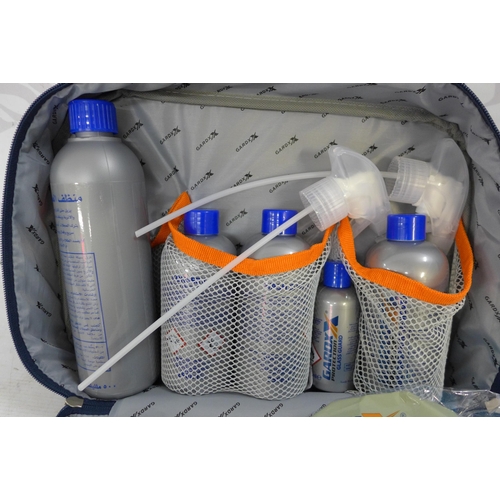 5334 - A Gardx car care supply kit including dry wash, alloy wheel cleaner, glass guard, wash and wax, etc.