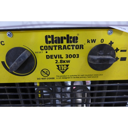 5342 - 2 Clarke Contractor Devil 3003, 110V heaters