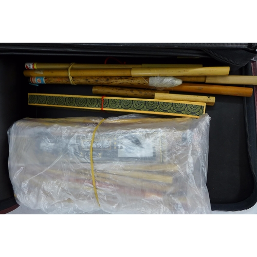 5355 - A large quantity of Chinese calligraphy equipment