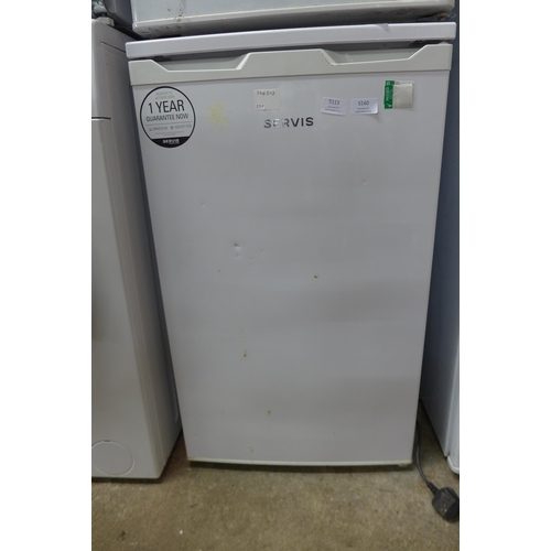 5160 - A Servis model UL48W compact free standing under counter fridge