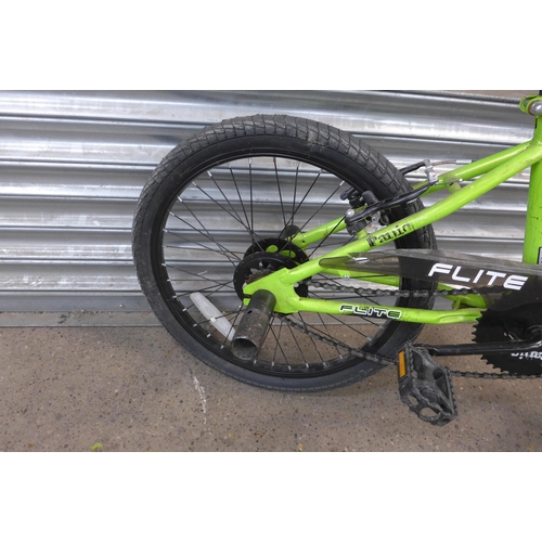 5194 - A Flite Panic BMX kids bike with stunt pegs