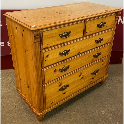 119A - A 19th Century French style pine chest of drawers