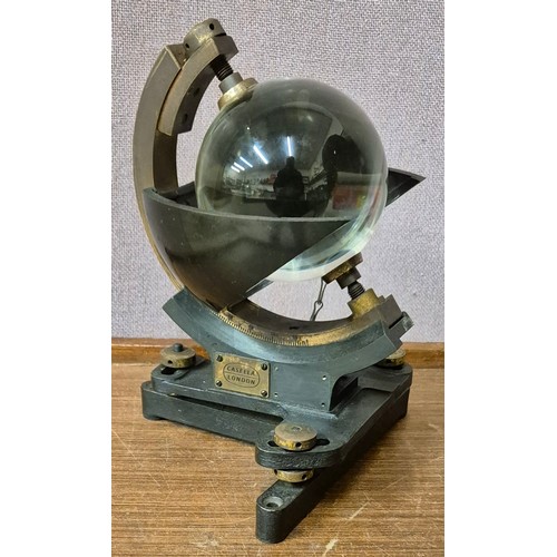 272 - A Casella London cast iron and bronze sunshine recorder, model Mk IIIC 45.65 with a quantity of card... 