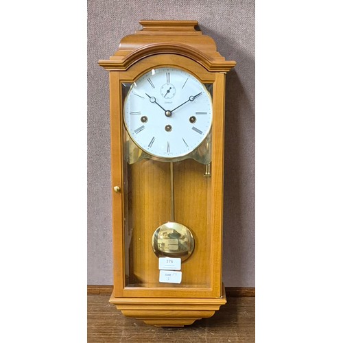 276 - A Kieninger beech wall clock