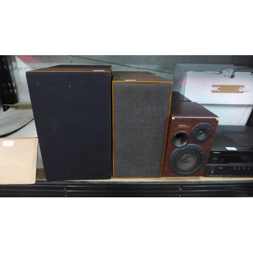 5136 - Three pairs of various speakers including Sharp and Technics