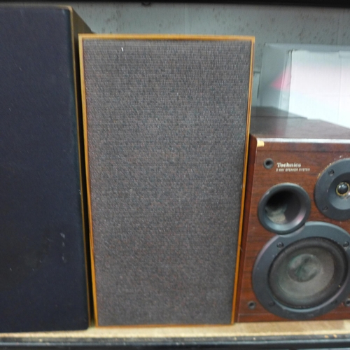 5136 - Three pairs of various speakers including Sharp and Technics