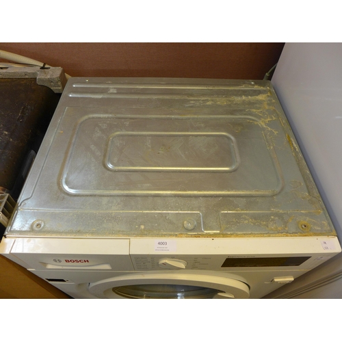 4003 - Bosch Eco silence drive integrated washing machine, (Used) + Vat (468-171), *This lot is subject to ... 