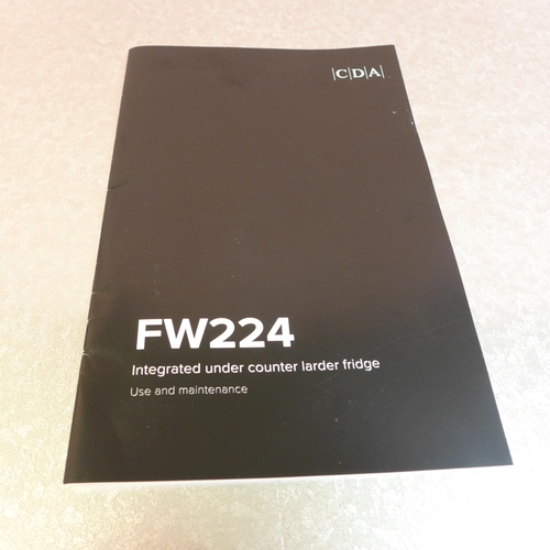 4013 - CDA Integrated under-counter Fridge, Original RRP £282.50 + Vat (468-177), *This lot is subject to V... 